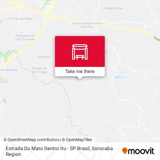 Mapa Estrada Do Mato Dentro Itu - SP Brasil