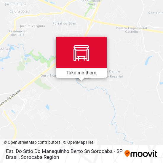 Est. Do Sítio Do Manequinho Berto Sn Sorocaba - SP Brasil map