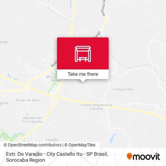 Estr. Do Varejão - City Castello Itu - SP Brasil map