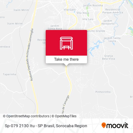 Mapa Sp-079 2130 Itu - SP Brasil