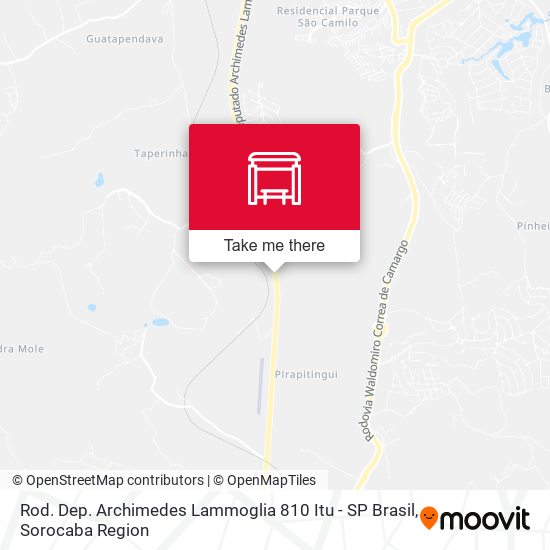 Mapa Rod. Dep. Archimedes Lammoglia 810 Itu - SP Brasil