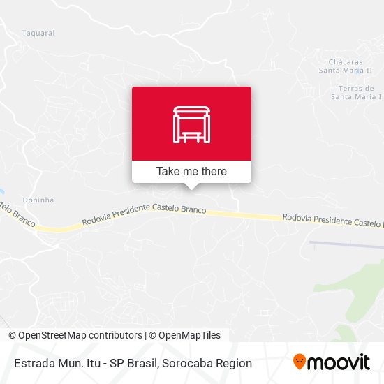 Mapa Estrada Mun. Itu - SP Brasil