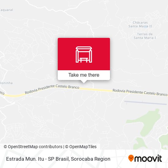 Mapa Estrada Mun. Itu - SP Brasil