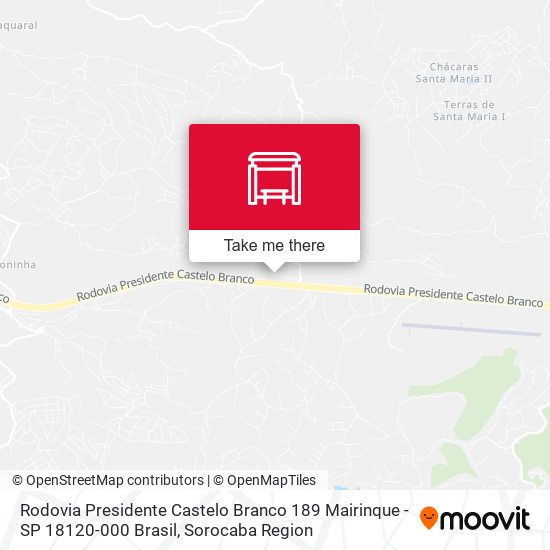 Rodovia Presidente Castelo Branco 189 Mairinque - SP 18120-000 Brasil map
