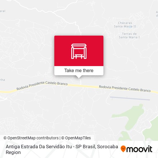 Mapa Antiga Estrada Da Servidão Itu - SP Brasil