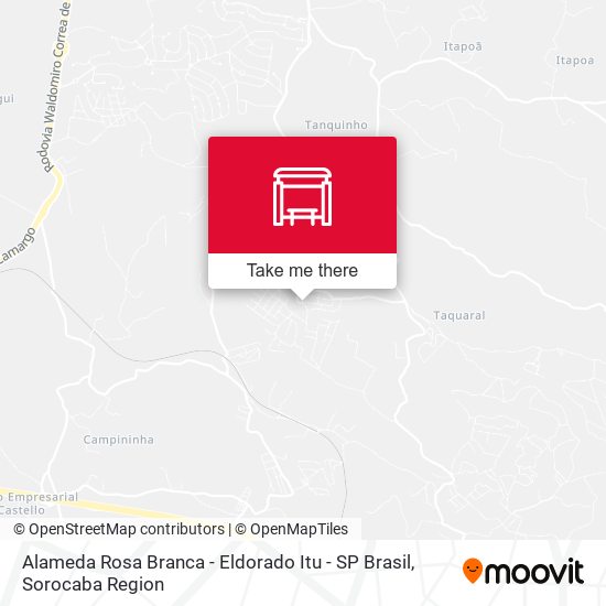Alameda Rosa Branca - Eldorado Itu - SP Brasil map