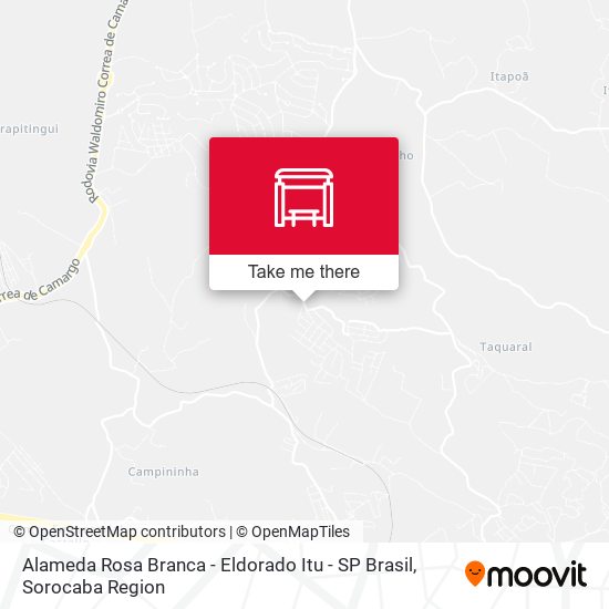 Alameda Rosa Branca - Eldorado Itu - SP Brasil map