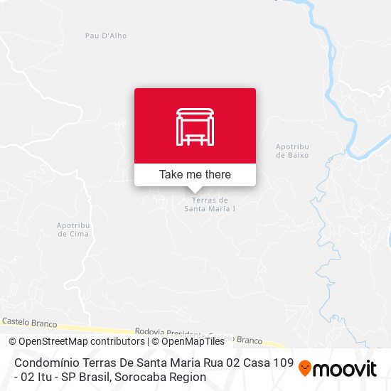 Condomínio Terras De Santa Maria Rua 02 Casa 109 - 02 Itu - SP Brasil map
