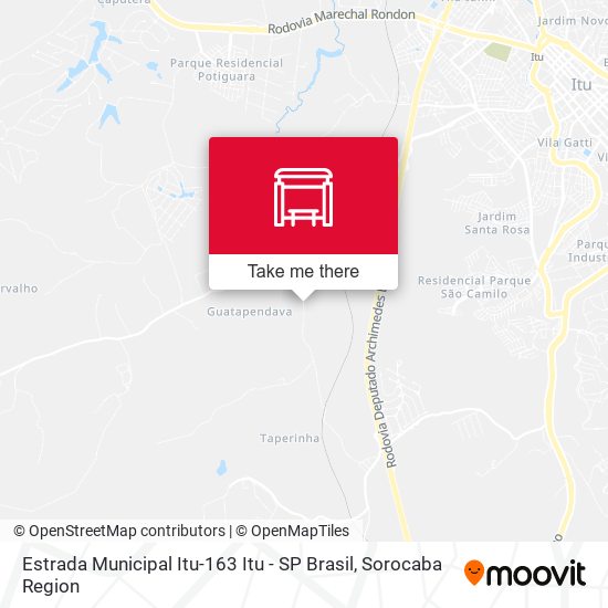 Estrada Municipal Itu-163 Itu - SP Brasil map