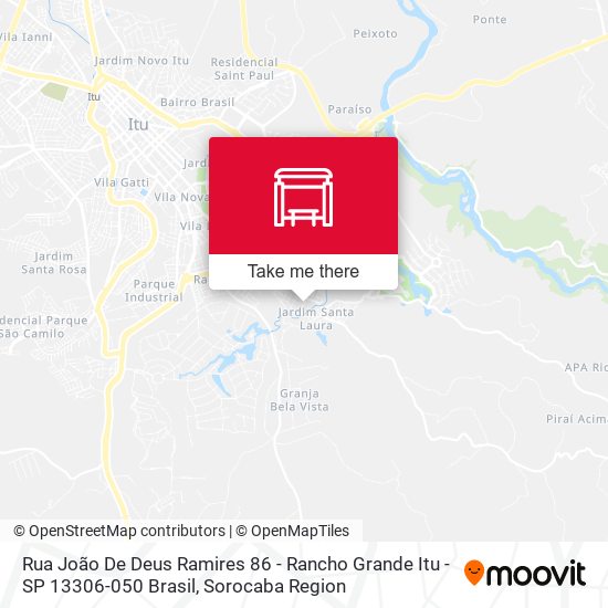 Rua João De Deus Ramires 86 - Rancho Grande Itu - SP 13306-050 Brasil map