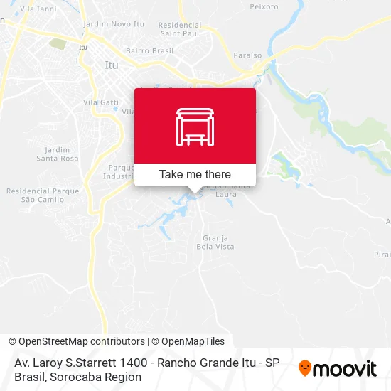 Av. Laroy S.Starrett 1400 - Rancho Grande Itu - SP Brasil map
