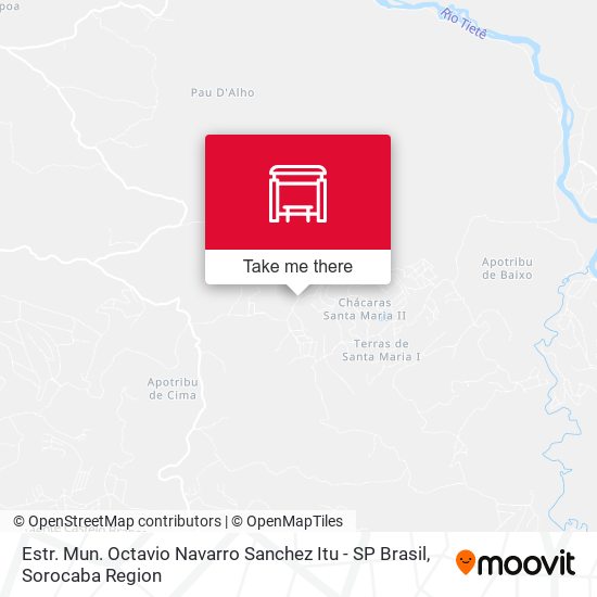 Estr. Mun. Octavio Navarro Sanchez Itu - SP Brasil map