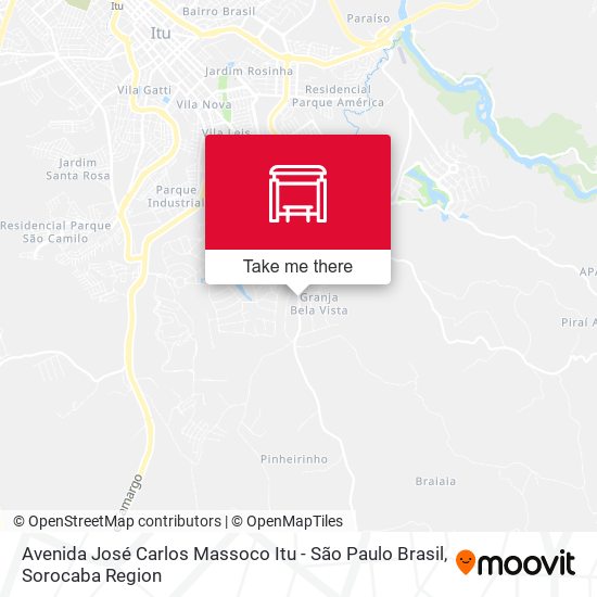 Avenida José Carlos Massoco Itu - São Paulo Brasil map