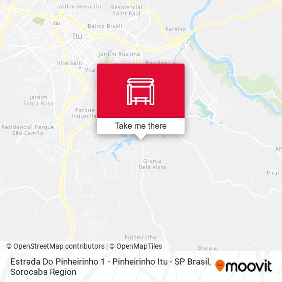 Mapa Estrada Do Pinheirinho 1 - Pinheirinho Itu - SP Brasil