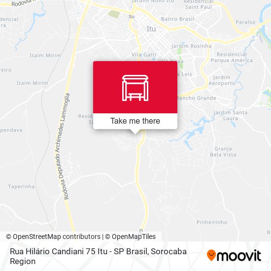 Rua Hilário Candiani 75 Itu - SP Brasil map