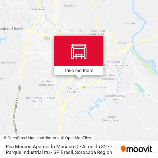 Rua Marcos Aparecido Mariano De Almeida 327 - Parque Industrial Itu - SP Brasil map