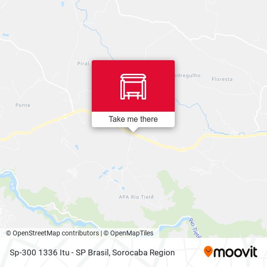 Sp-300 1336 Itu - SP Brasil map