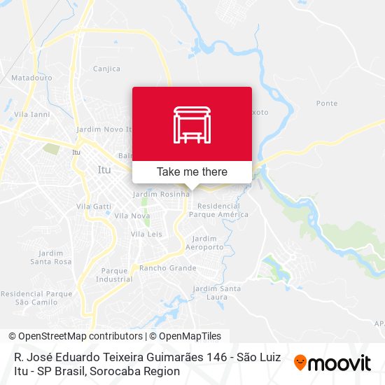 Mapa R. José Eduardo Teixeira Guimarães 146 - São Luiz Itu - SP Brasil