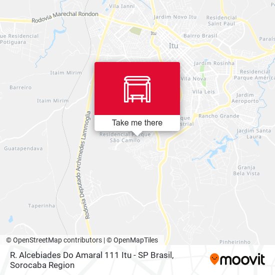 Mapa R. Alcebiades Do Amaral 111 Itu - SP Brasil