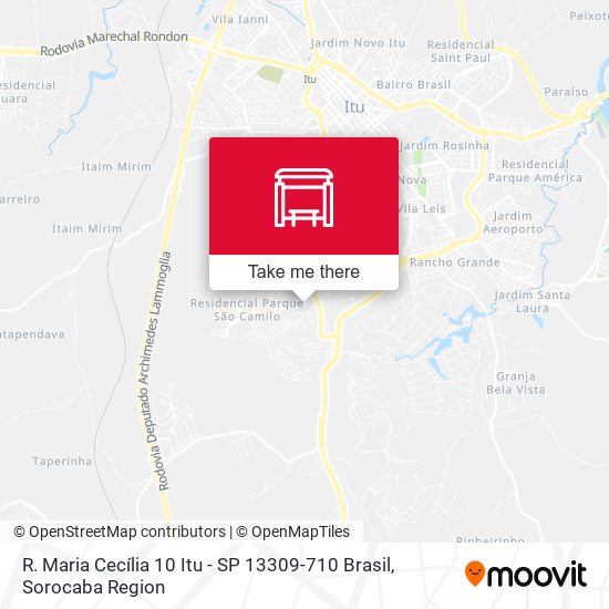 Mapa R. Maria Cecília 10 Itu - SP 13309-710 Brasil
