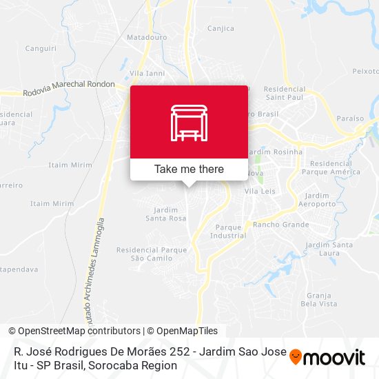 R. José Rodrigues De Morães 252 - Jardim Sao Jose Itu - SP Brasil map