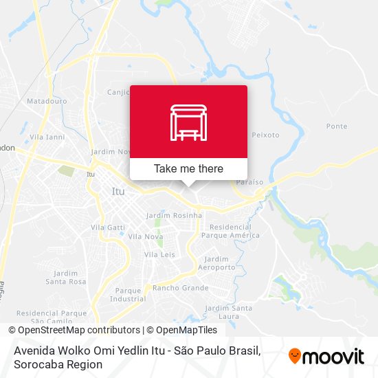 Avenida Wolko Omi Yedlin Itu - São Paulo Brasil map