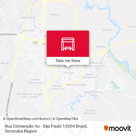 Rua Convenção Itu - São Paulo 13304 Brasil map