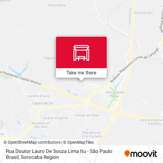 Rua Doutor Lauro De Souza Lima Itu - São Paulo Brasil map