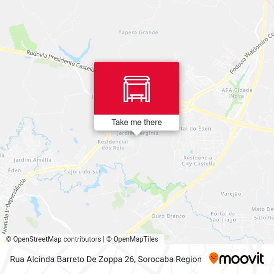 Rua Alcinda Barreto De Zoppa 26 map