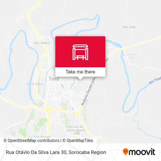 Rua Otávio Da Silva Lara 30 map