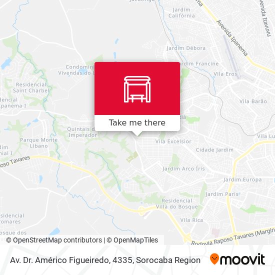 Mapa Av. Dr. Américo Figueiredo, 4335