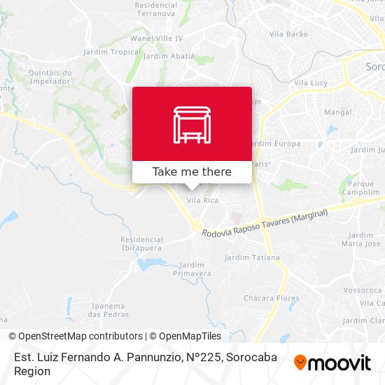 Est. Luiz Fernando A. Pannunzio, Nº225 map