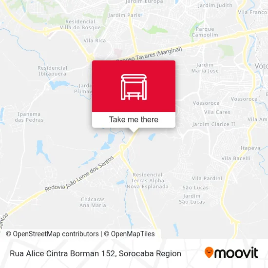 Rua Alice Cintra Borman 152 map