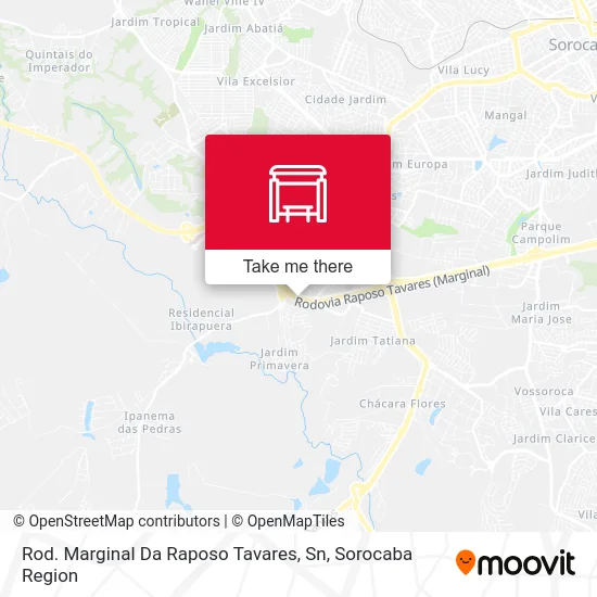 Rod. Marginal Da Raposo Tavares, Sn map