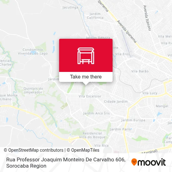 Rua Professor Joaquim Monteiro De Carvalho 606 map