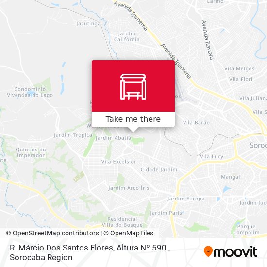 R. Márcio Dos Santos Flores, Altura Nº 590. map