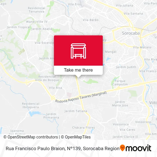 Rua Francisco Paulo Braion, Nº139 map