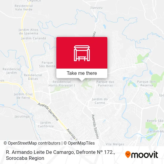 R. Armando Leite De Camargo, Defronte Nº 172. map