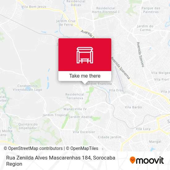 Rua Zenilda Alves Mascarenhas 184 map