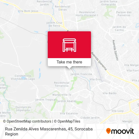 Rua Zenilda Alves Mascarenhas, 45 map