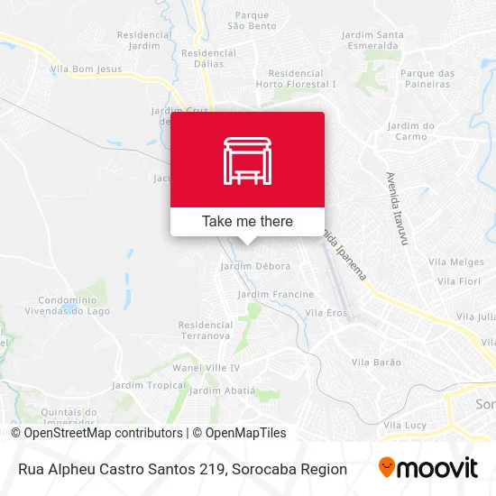 Rua Alpheu Castro Santos 219 map