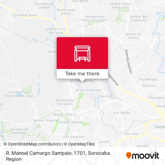 R. Manoel Camargo Sampaio, 1701 map