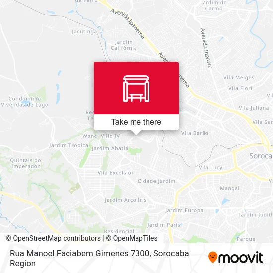 Rua Manoel Faciabem Gimenes 7300 map