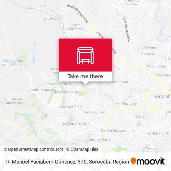 R. Manoel Faciabem Gimenez, 570 map