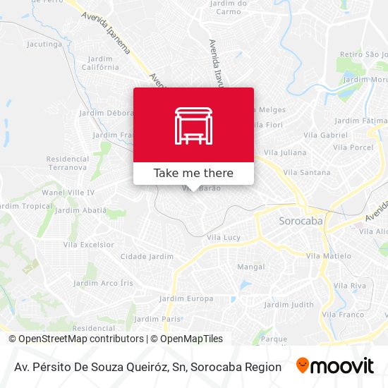 Av. Pérsito De Souza Queiróz, Sn map