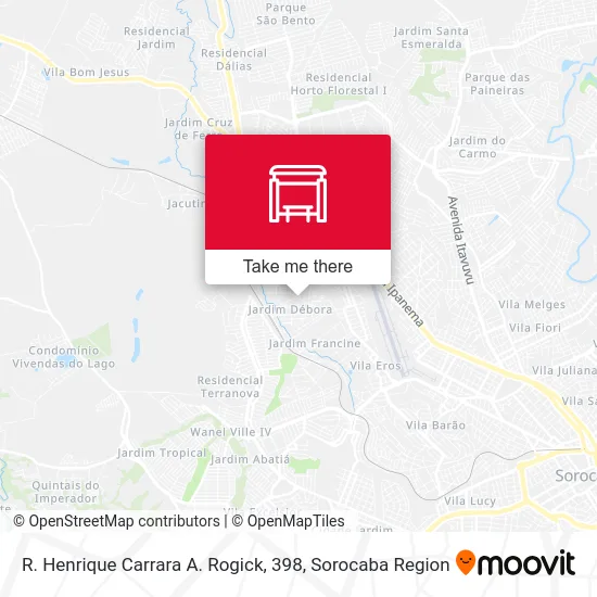 R. Henrique Carrara A. Rogick, 398 map