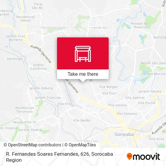 R. Fernandes Soares Fernandes, 626 map