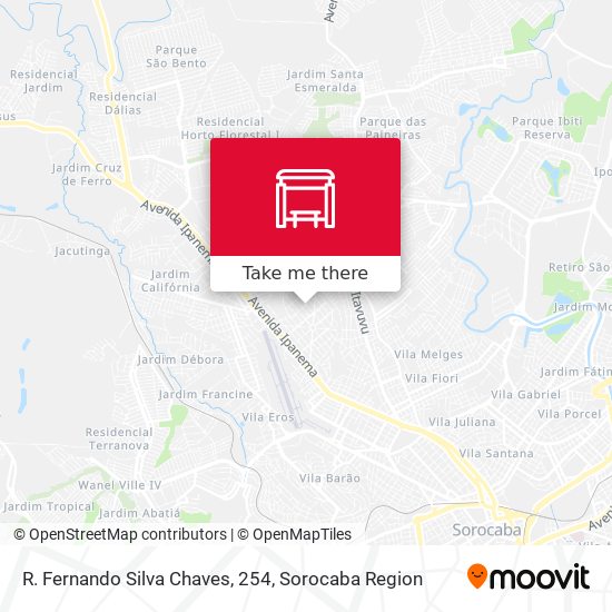R. Fernando Silva Chaves, 254 map