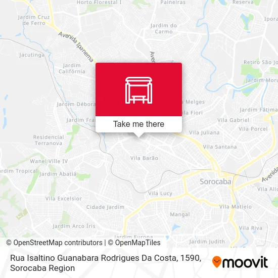 Rua Isaltino Guanabara Rodrigues Da Costa, 1590 map