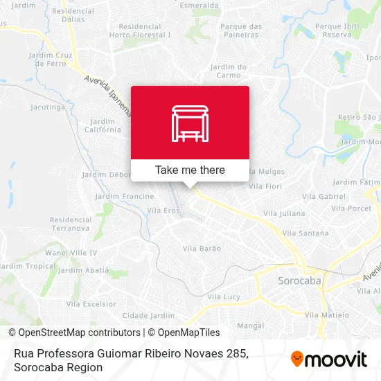 Rua Professora Guiomar Ribeiro Novaes 285 map